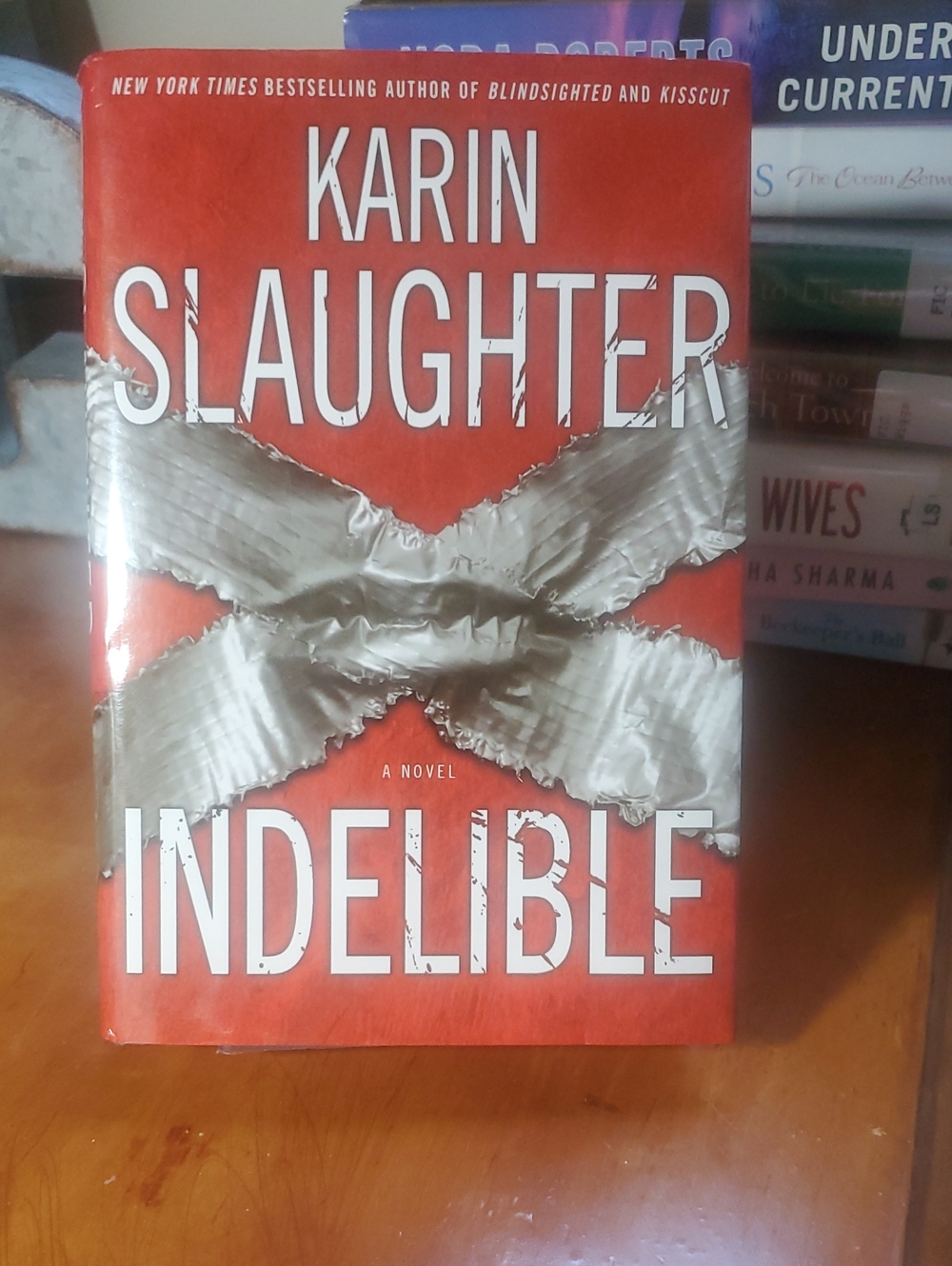 Karin Slaughter "Indelible" Hardcover - Red & Silver Cover